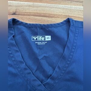 V Life XS scrub top